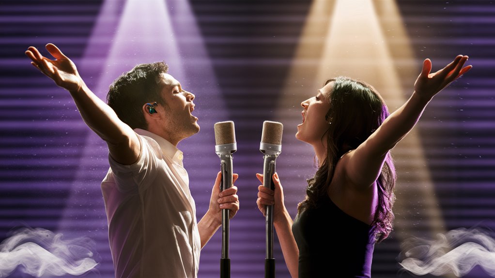 dramatic duos singing together