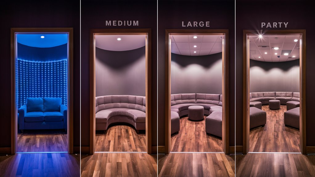 explaining different room dimensions