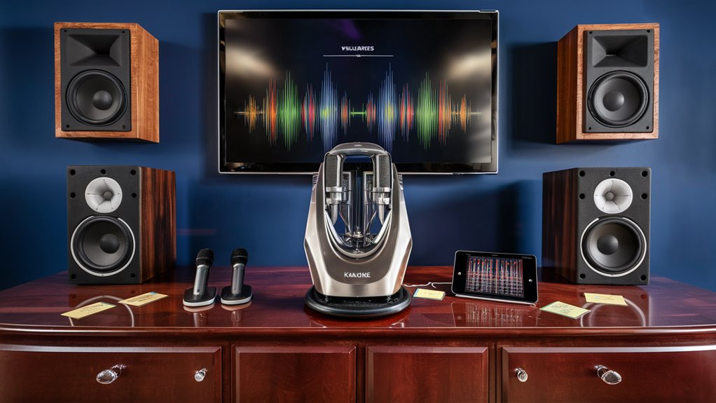 select karaoke equipment setup