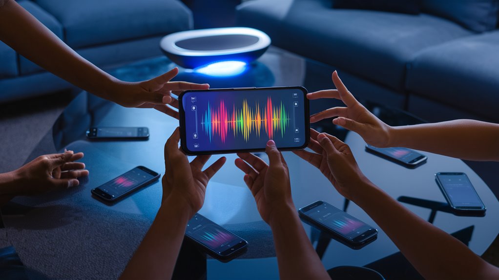 sing along on smartphone