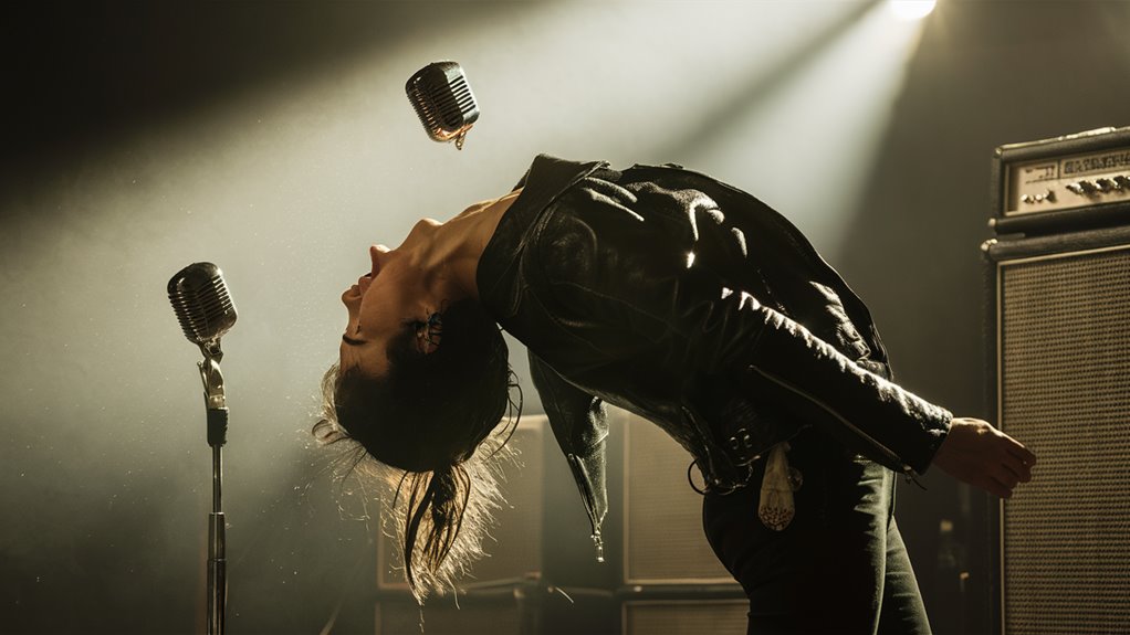 singing contemporary rock music